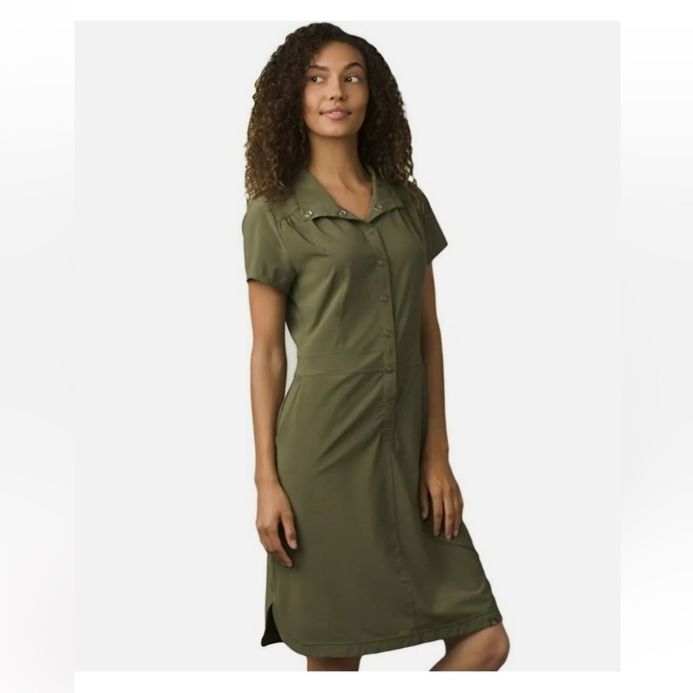 Prana Shadyn Snap Front Shirt Dress